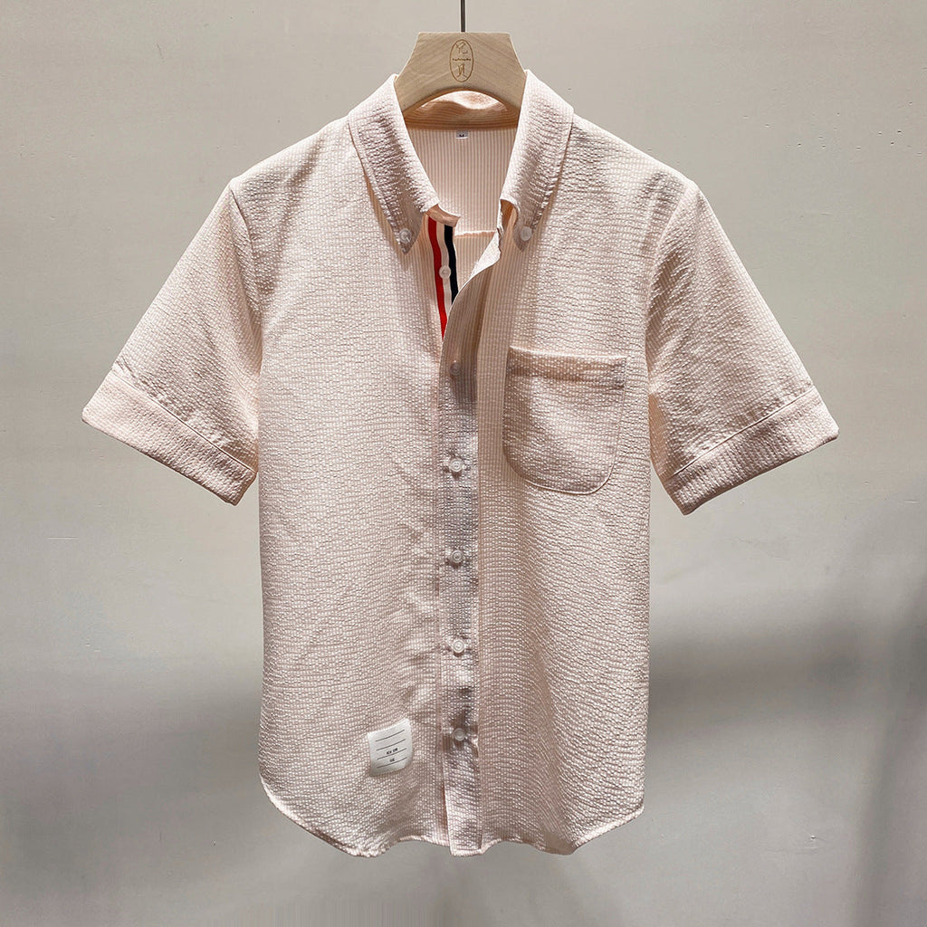 Thom Browne Women's Puppy Embroidered Short Sleeve Shirt