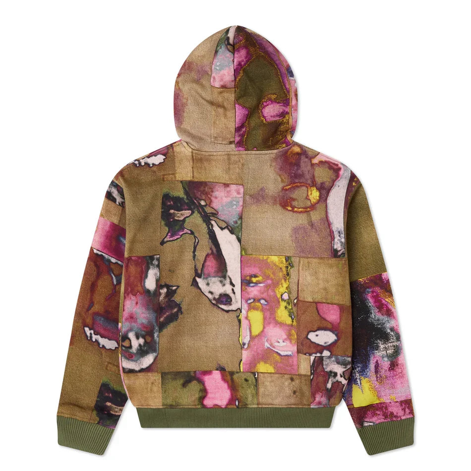 KidSuper Face Collage Heavyweight Zip Up Hoodie 'Multi'