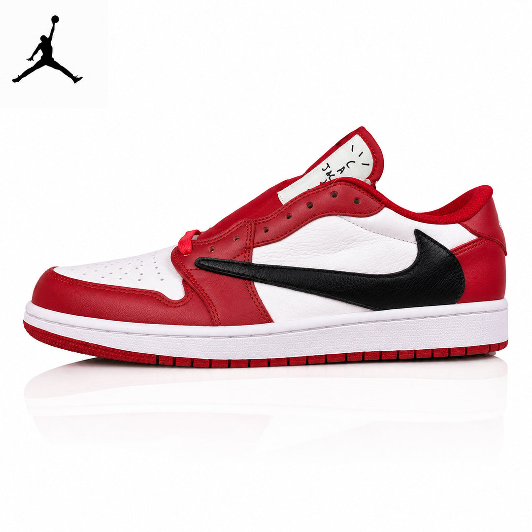 Air Jordan 1 Low Chicago Black/Red Unisex Sneakers DM7866-101