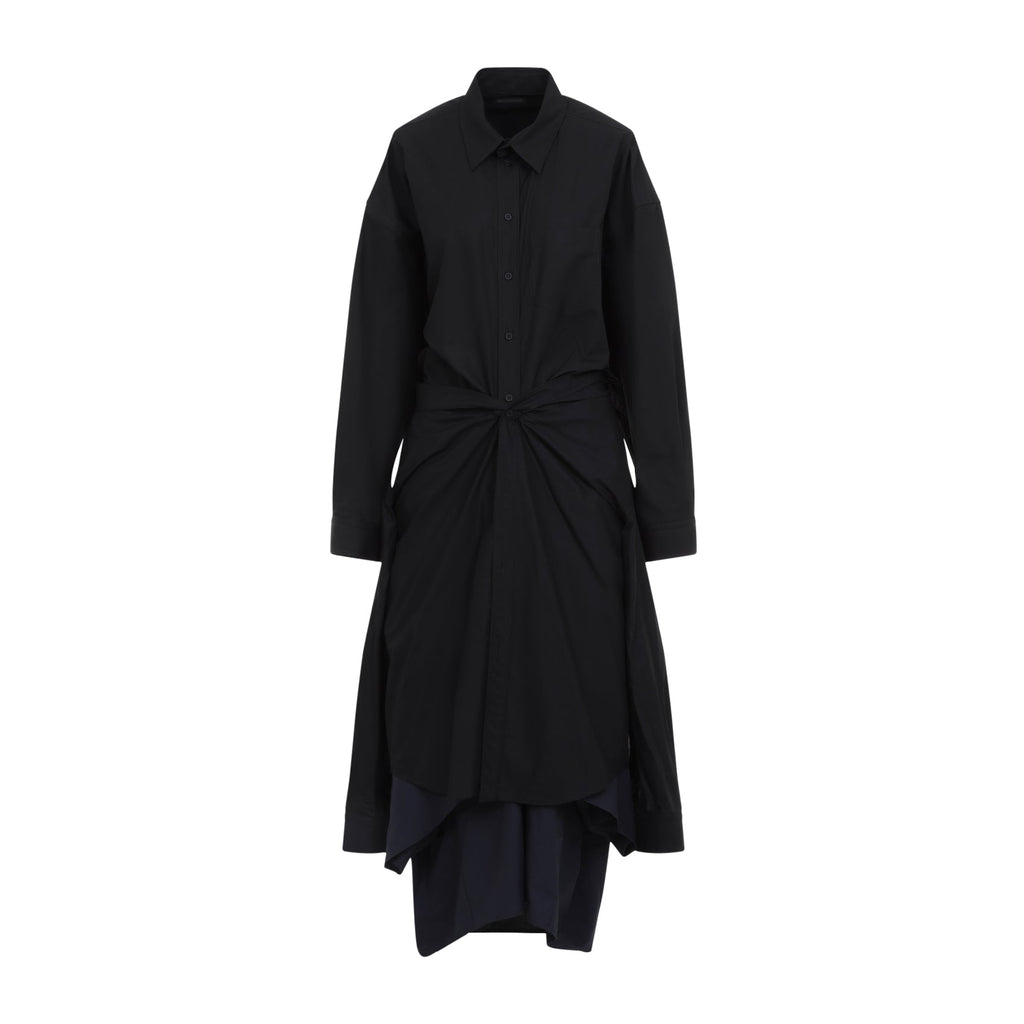 Balenciaga Maxi Patched Shirt Women