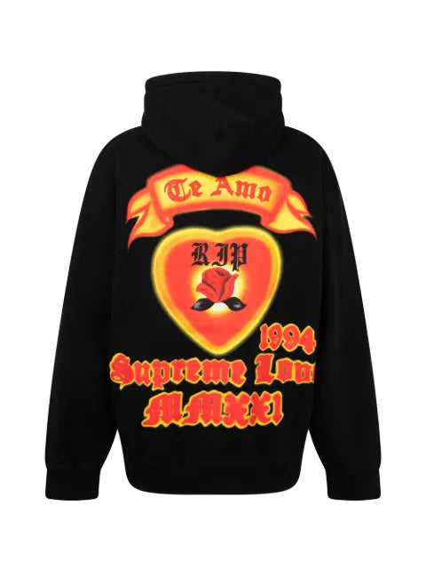 Supreme Love graphic-print hoodie