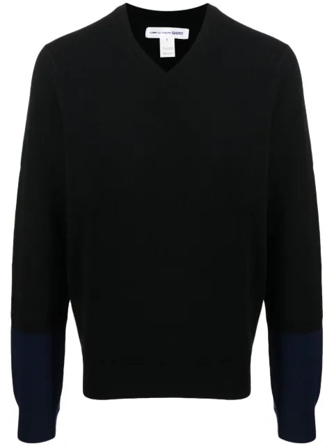 Comme Des Garçons Shirt V-neck long-sleeve jumper