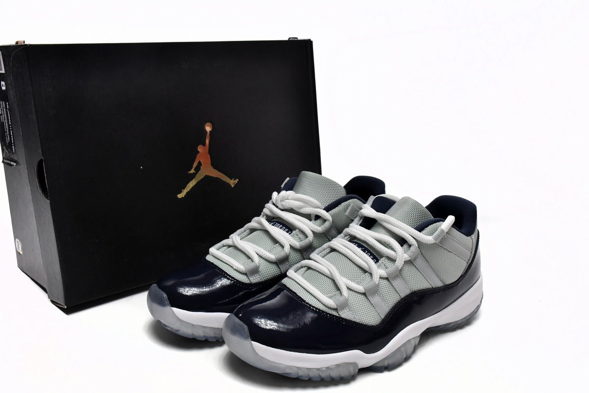 Air Jordan 11 Retro Low Georgetown Reps Sneaker 528895-007