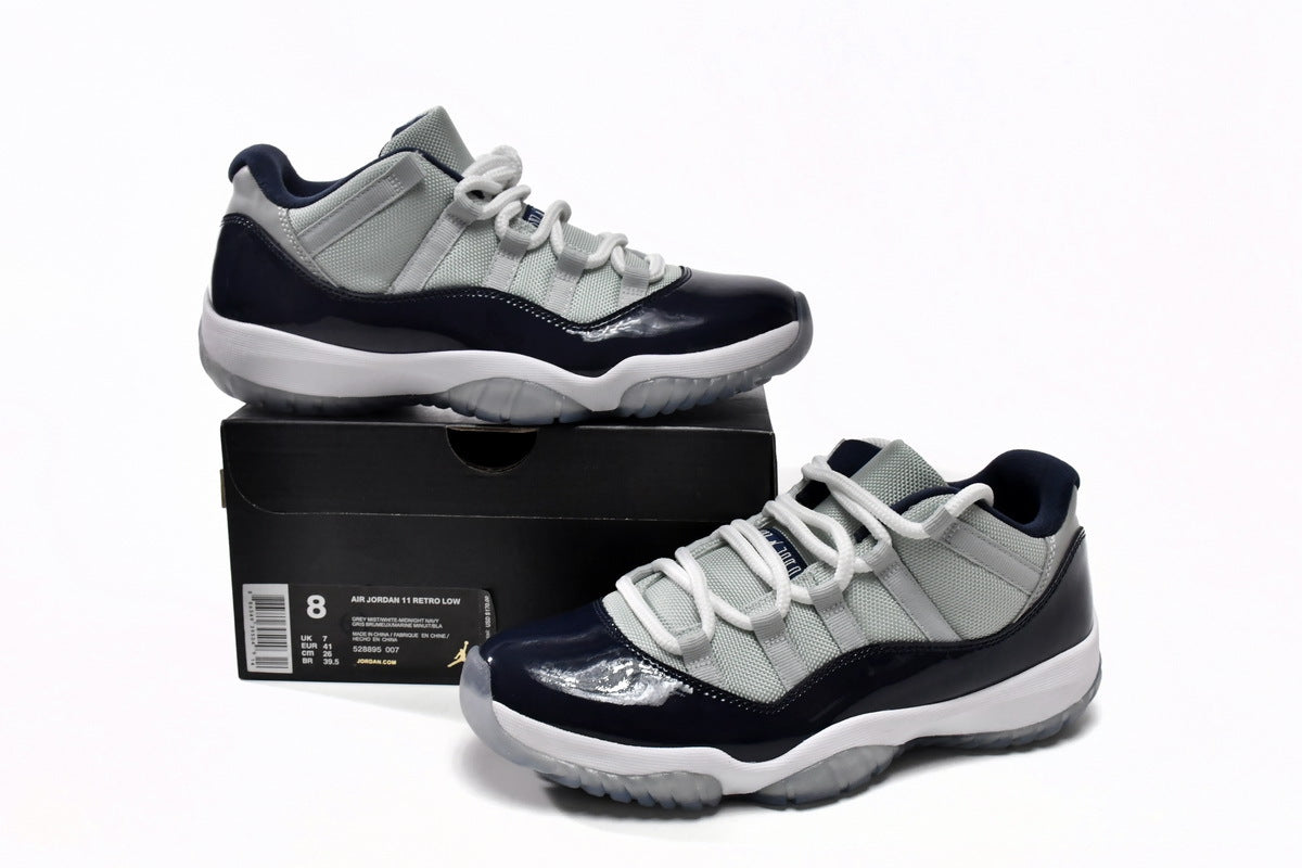 Air Jordan 11 Retro Low Georgetown Reps Sneaker 528895-007