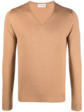 John Smedley V-neck fine-knit jumper