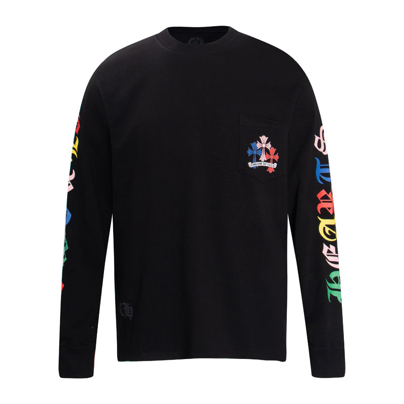 Chrome Hearts Multi Color Cross Cemetery L/S T-shirt 8003