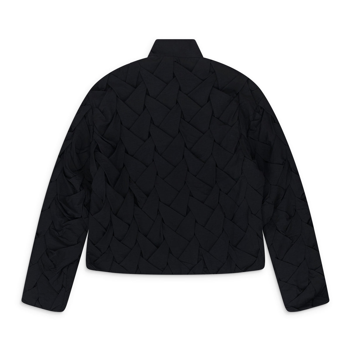 Black Woven Nylon Jacket