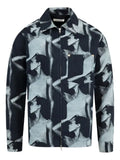 Wales Bonner photographic-print zip jacket
