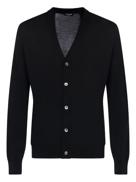 FRANZESE COLLECTION v-neck ribbed cardigan