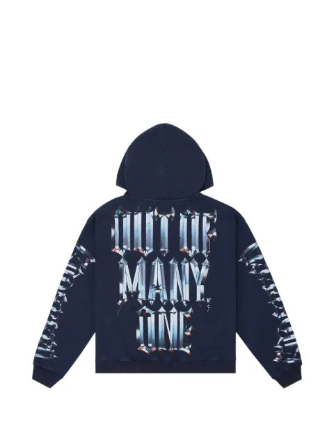 GODSPEED Chrome Motto "Navy Wash" hoodie