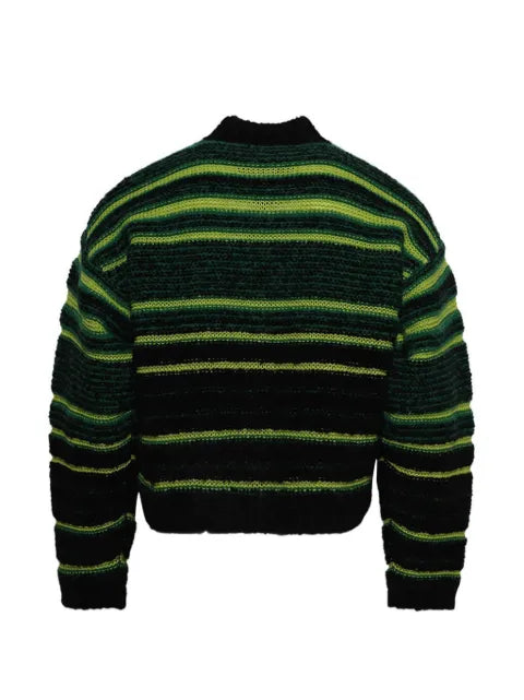 RRR123 striped roll-neck sweater