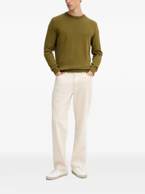 Marc O'Polo round-neck logo-embroidery sweatshirt