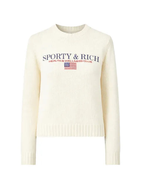 Sporty & Rich flag-detail sweater