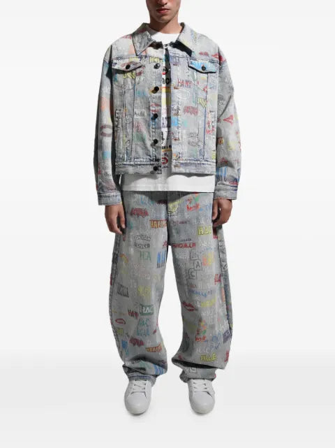 Haculla logo-print denim jacket