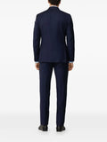 Hackett London peak-lapel twill suit
