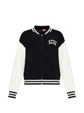 Kenzo logo-embroidered zip-up cardigan