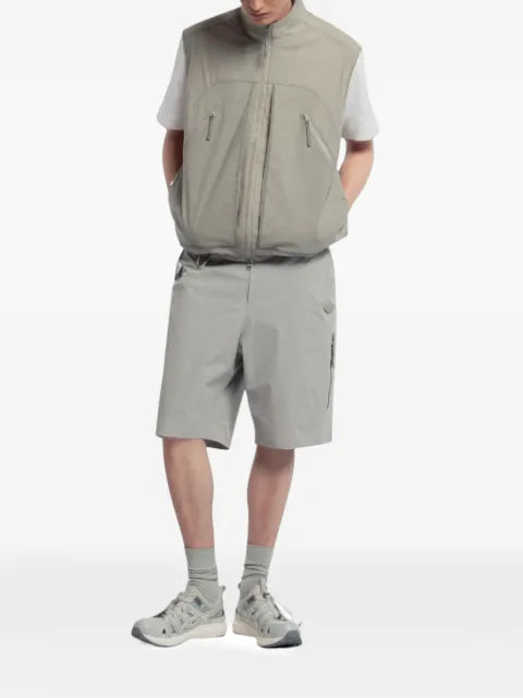 Spoonyard zip-up funnel-neck vest
