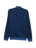Kiton zip-fastening ribbed-trim jacket