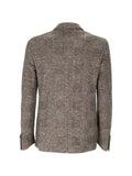BRANDO double-breasted Prince of Wales-check blazer