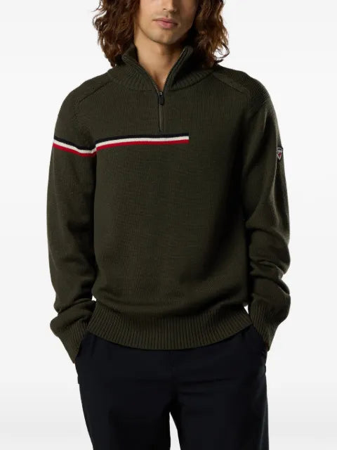 Rossignol half-zip wool sweater
