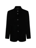 Giorgio Armani mandarin-collar velvet blazer