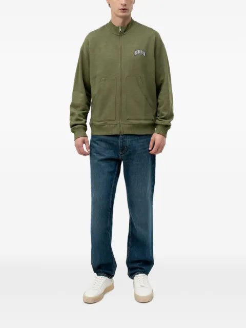 HUGO logo-patch zip-up sweatshirt