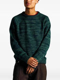 Pop Trading Company melange-knit logo-embroidered sweater
