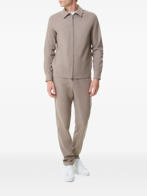 Valenza zip-up long-sleeve overshirt