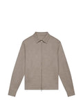 Valenza zip-up long-sleeve overshirt