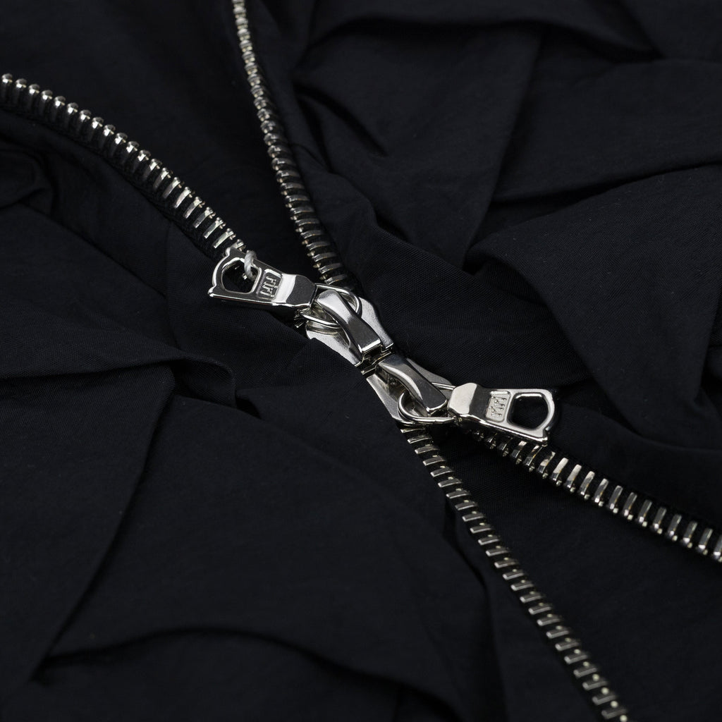 Black Woven Nylon Jacket
