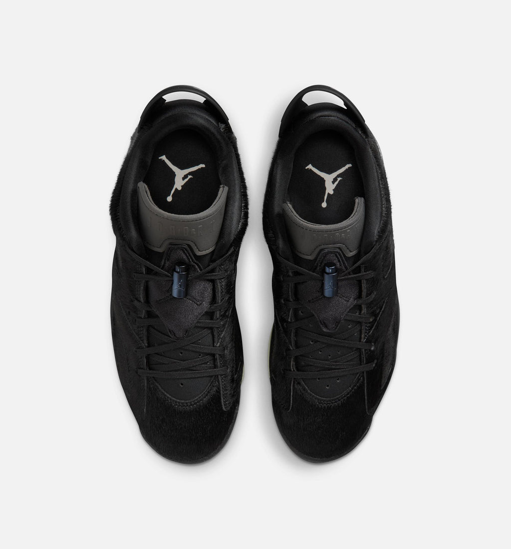 Air Jordan 6 Retro Low Blackout Women's Lifestyle Shoes - Black/Black