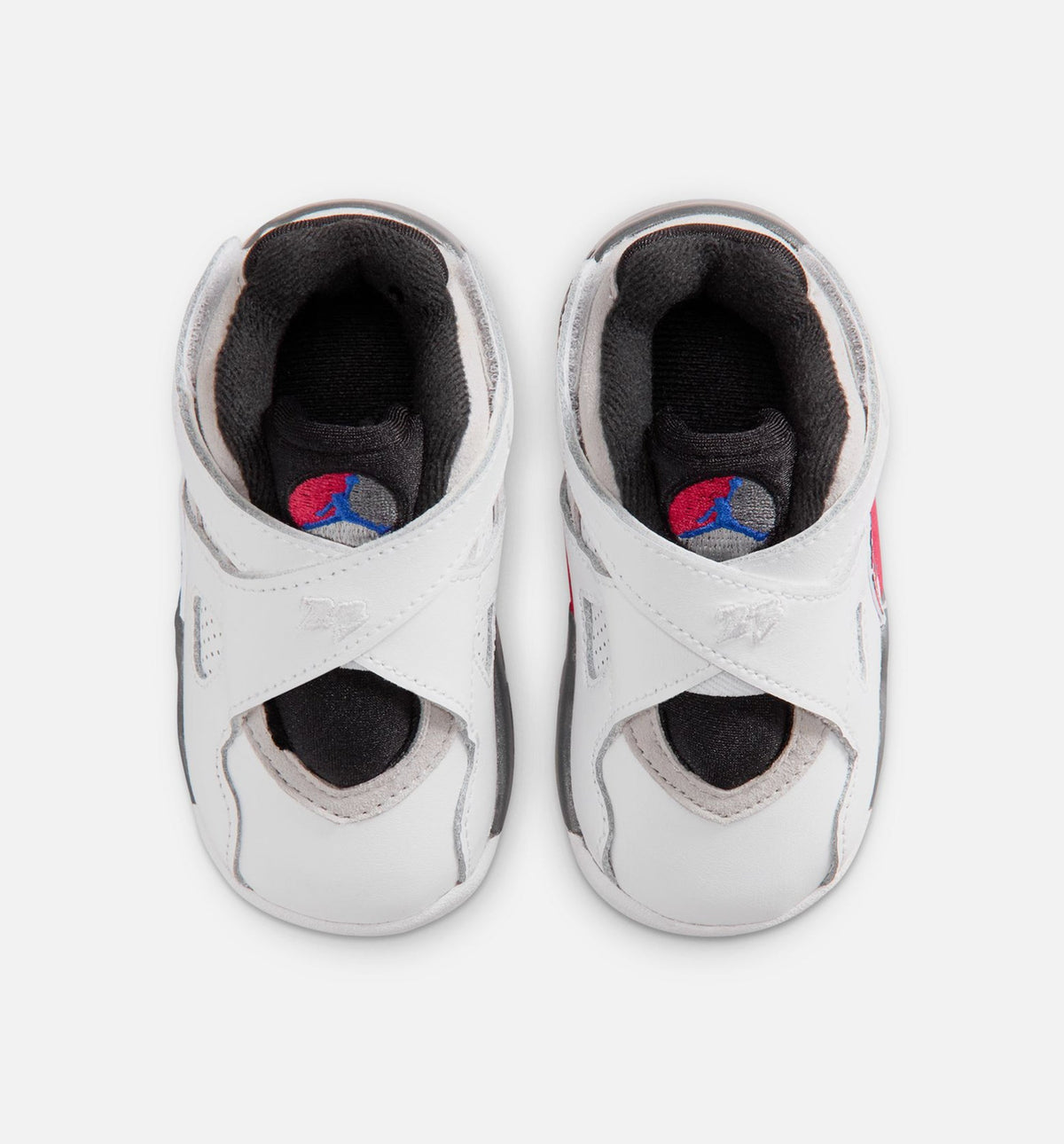 Air Jordan 8 Retro 'White and True Red' - Infant/Toddler Lifestyle Sneaker (White/Black/True Red)