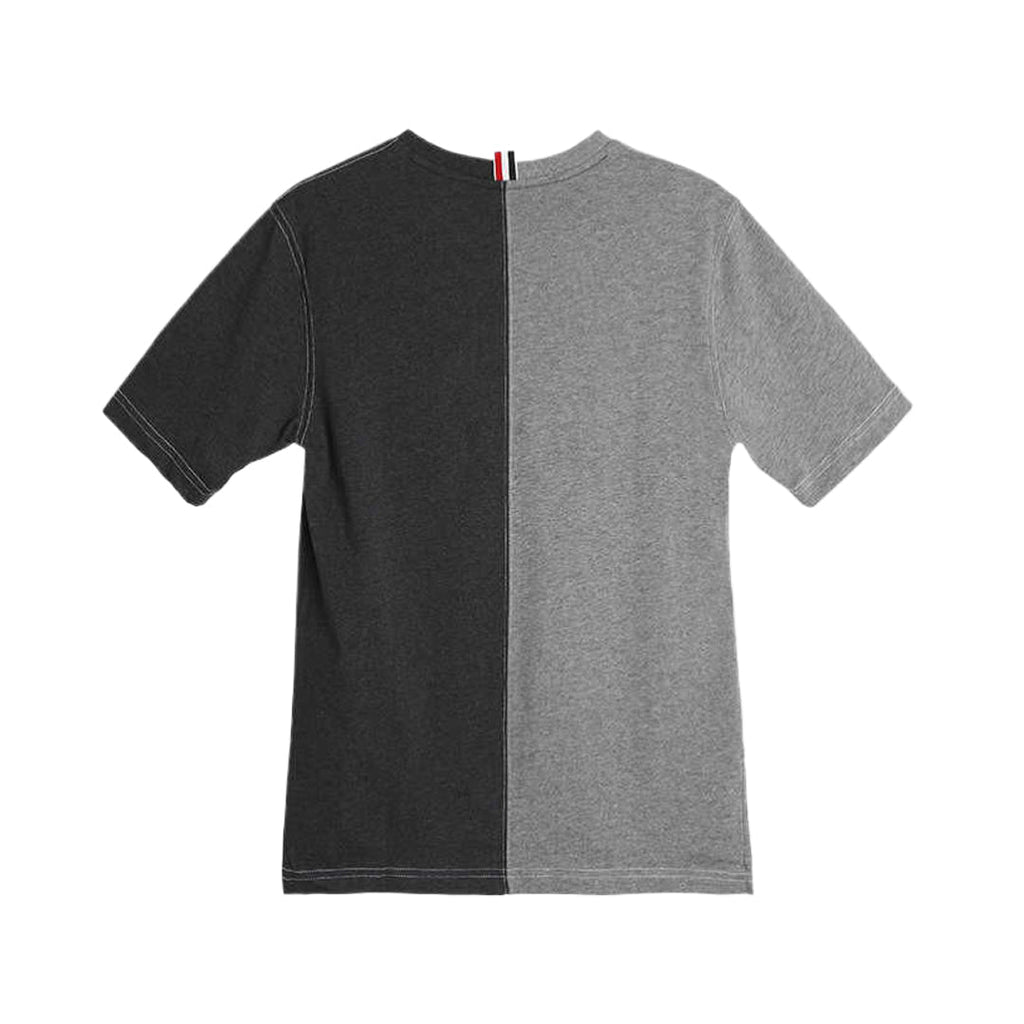Classic Four-Bar T-Shirt with Button Side Vents - Premium Cotton | Thom Browne