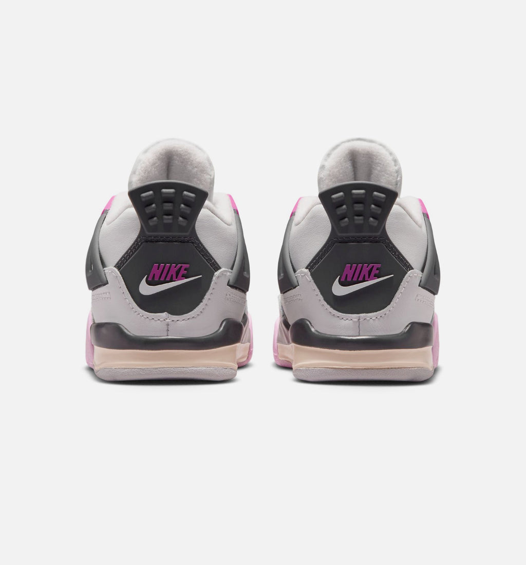 Air Jordan 4 Retro Comic – Infant & Toddler Lifestyle Shoe | Off White/Fire Pink/Anthracite