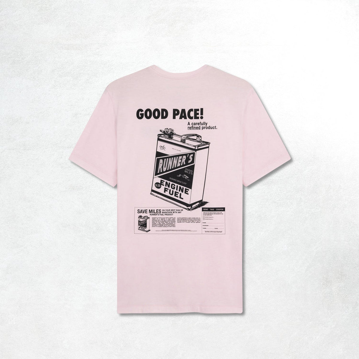 Acid Running Good Pace T-Shirt: Iced Pink