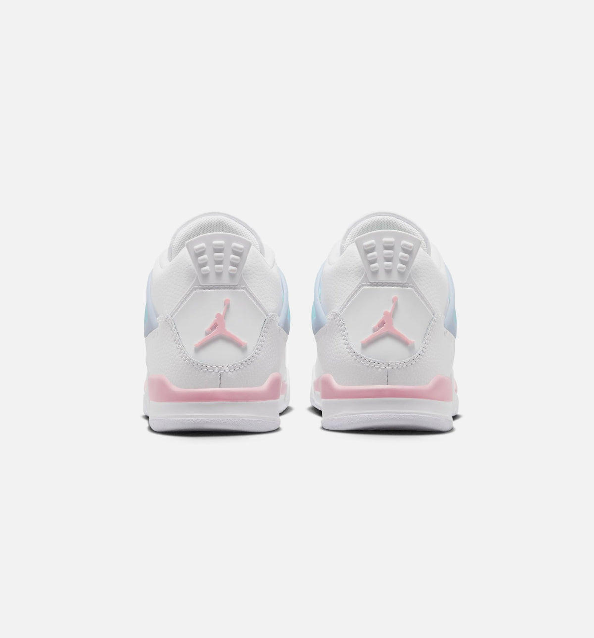 Air Jordan 4 Retro Medium Soft Pink Preschool Girls' Sneakers - White / Soft Pink / Blue