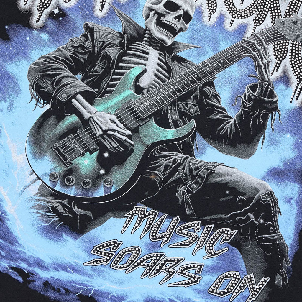 HARMONY Skeleton Guitar Graphic T-Shirt
