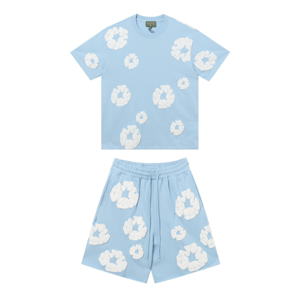 DENIM TEARS Cotton Wreath Graphic Short-Sleeve Set