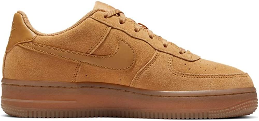 Big Kid's Nike Air Force 1 LV8 Wheat/Wheat-Gum Light Brown (BQ5485 700)