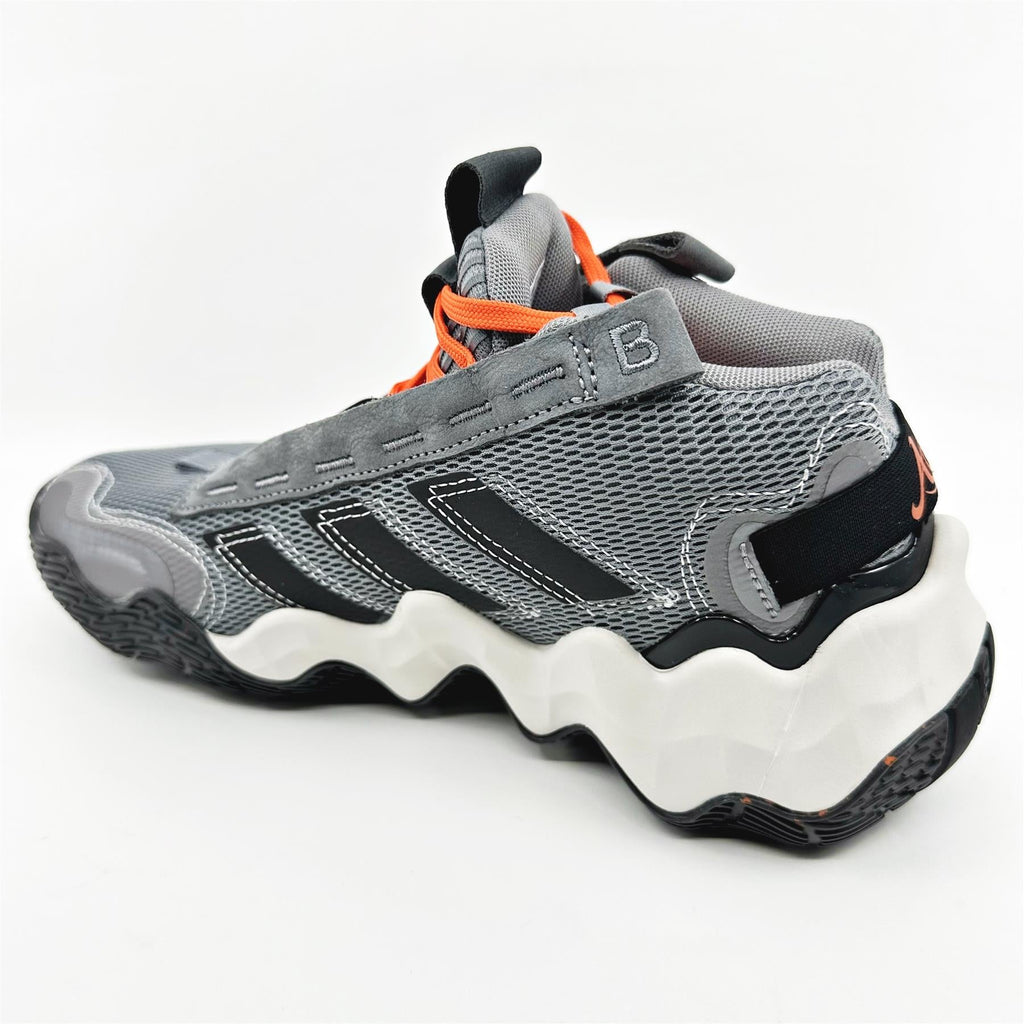 Adidas Exhibit B Candace PE Grey Impact Orange Womens Athletic Sneaker (GZ2351)