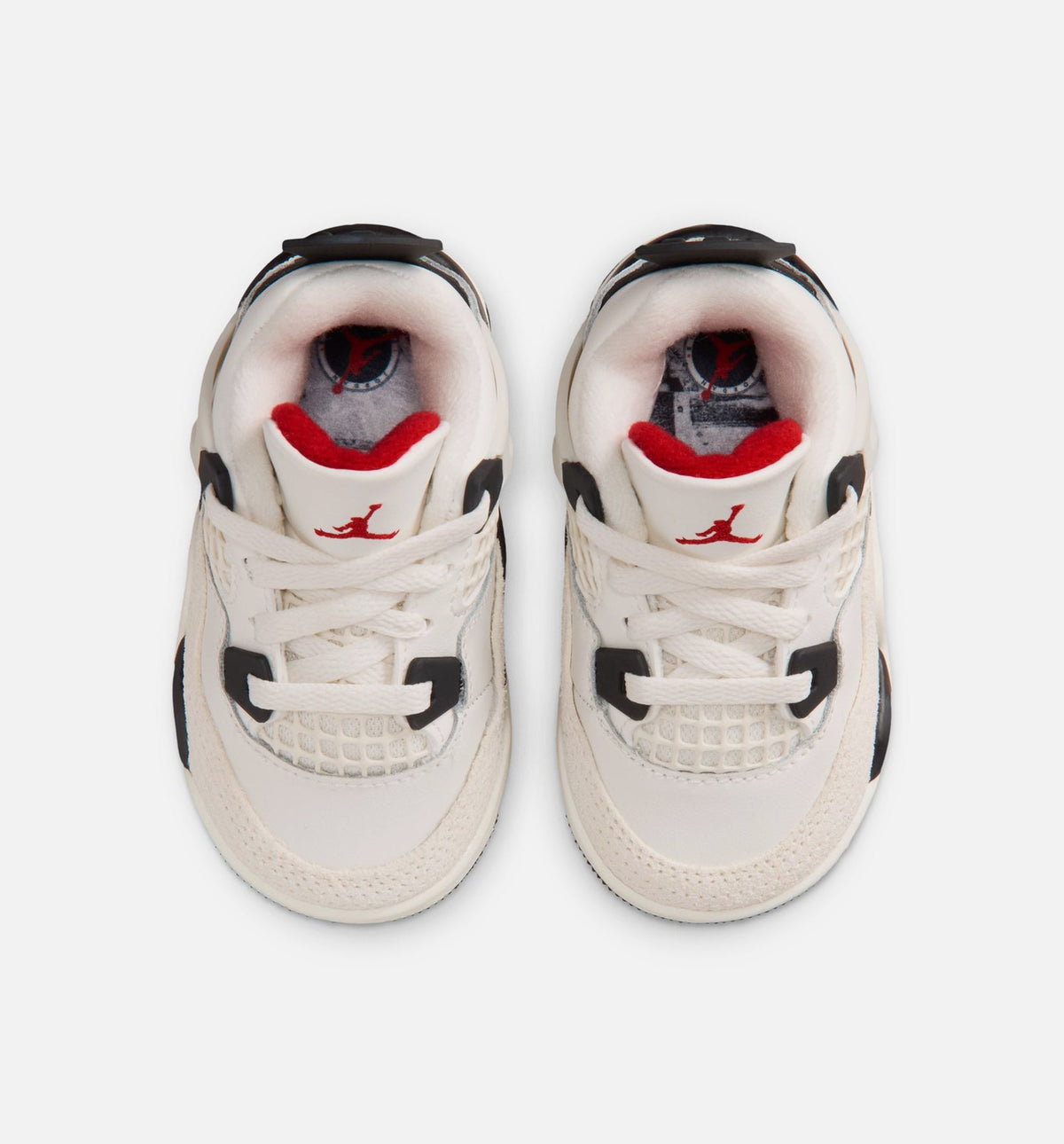 Air Jordan 4 Retro Flight Club Infant & Toddler Lifestyle Shoe – Sail / Black / University Red