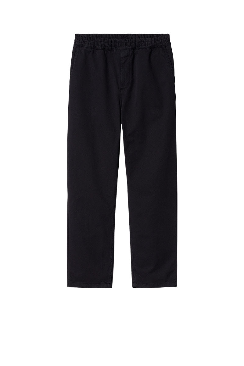 CARHARTT WIP FLINT PANT Black Garment Dyed