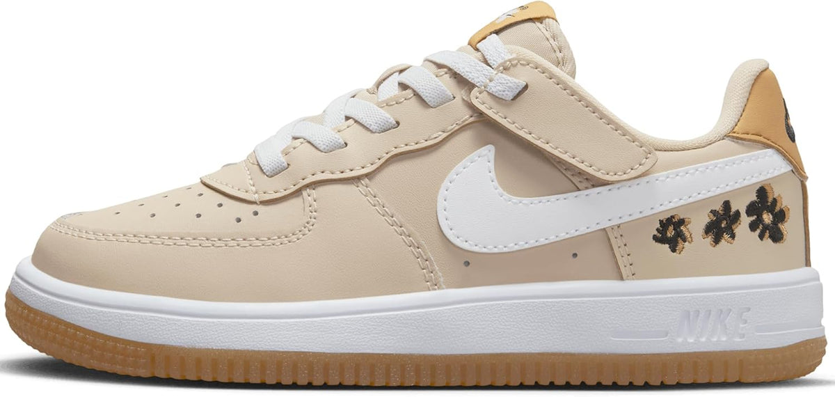 Little Kid's Nike Force 1 Low Easyon SE Sndrft/Wht-Twn-Blk (FZ1602 100)