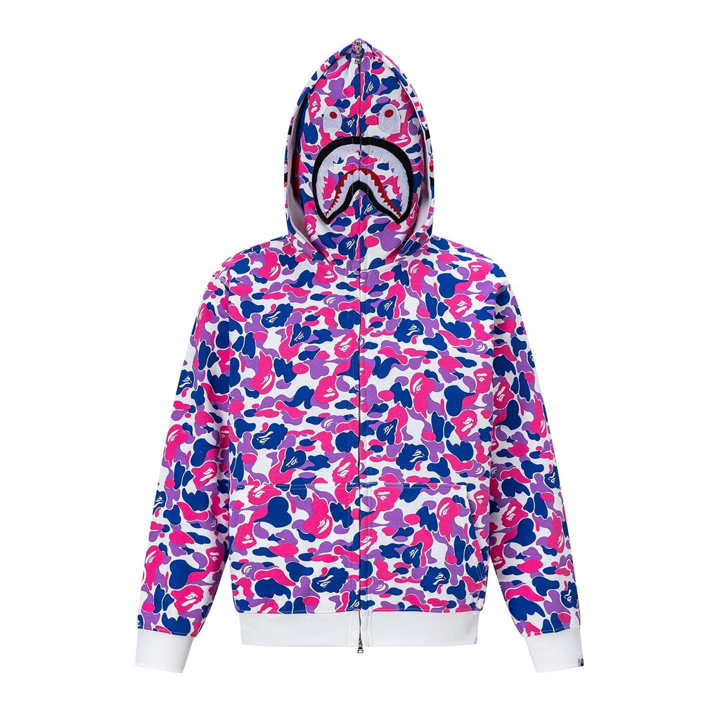 BAPE Shark Camo Full-Zip Hoodie