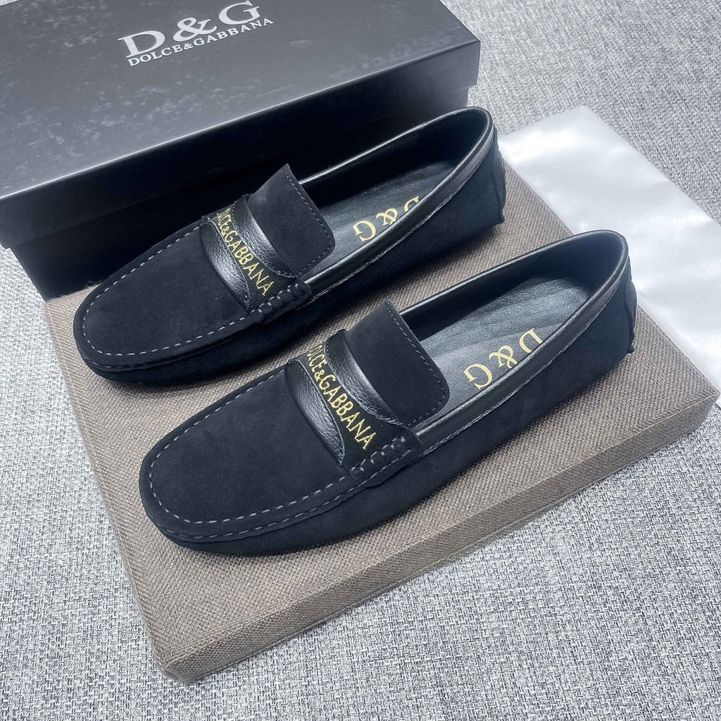 Dolce & Gabbana Men's Gold-Detail Loafers