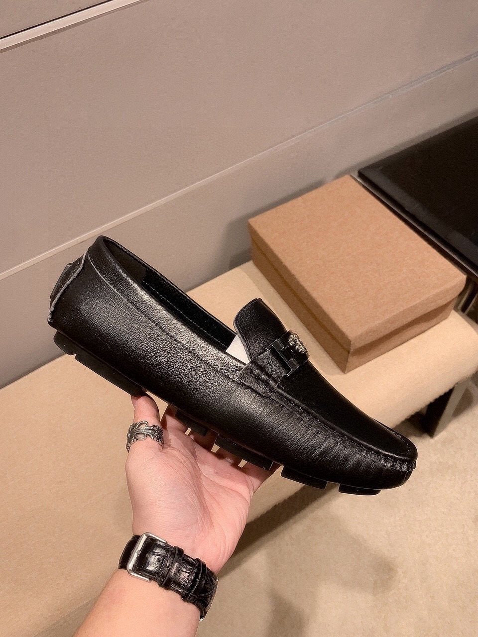 Gucci Black Hardware Loafers
