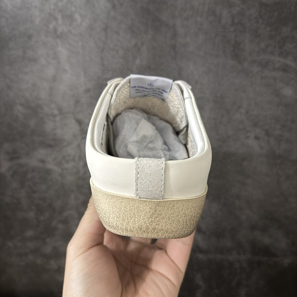 Golden Goose Silver Glitter Star Open-Back Sneakers