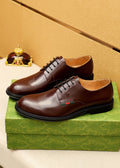Gucci Stripe Lace-Up Dress Shoes