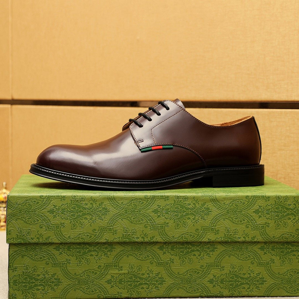 Gucci Stripe Lace-Up Dress Shoes