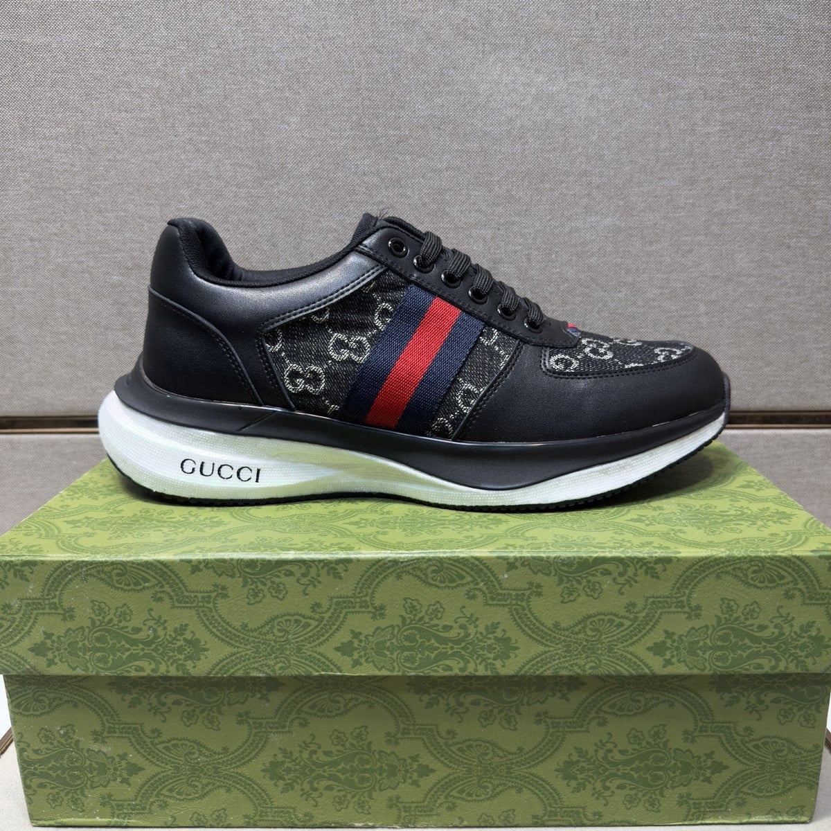 Gucci Web Stripe Low-Top Sneakers
